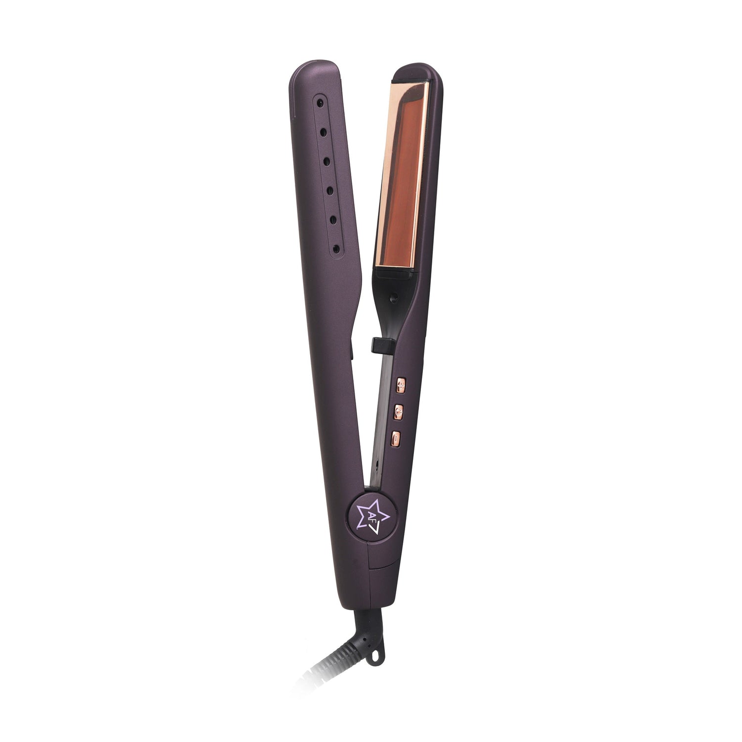 Digital 2inONE Twist Flat Iron with Rose Gold Titanium Plates-1