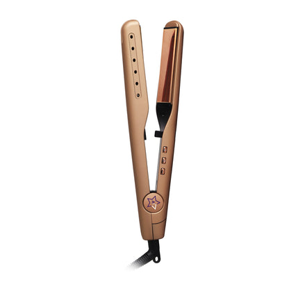 Digital 2inONE Twist Flat Iron with Rose Gold Titanium Plates-4